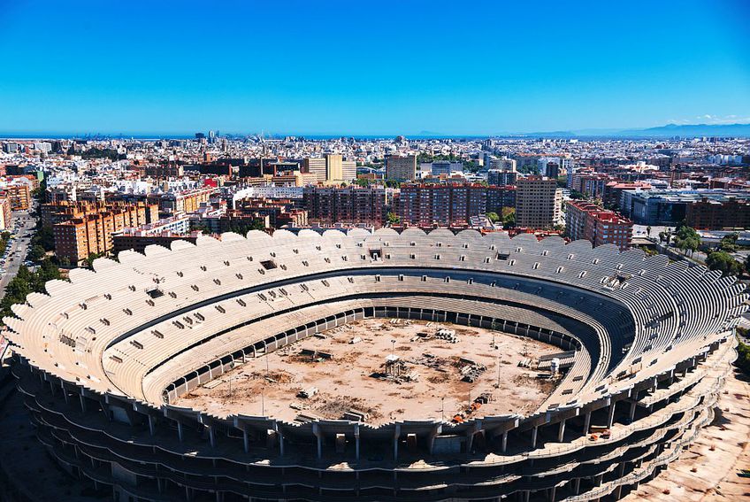 Șantierul noului stadion Mestalla // foto: Imago Images