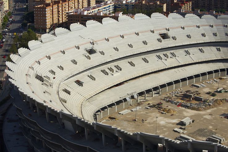 Stadiul în care a fost lăsat noul (Nou) Mestalla