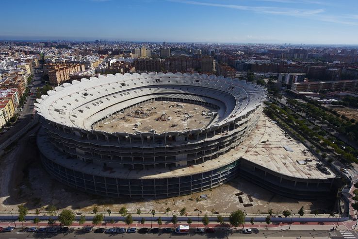 Stadiul în care a fost lăsat noul (Nou) Mestalla