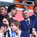 Ole Gunnar Solskjaer, alături de Răzvan Burleanu / FOTO: Imago