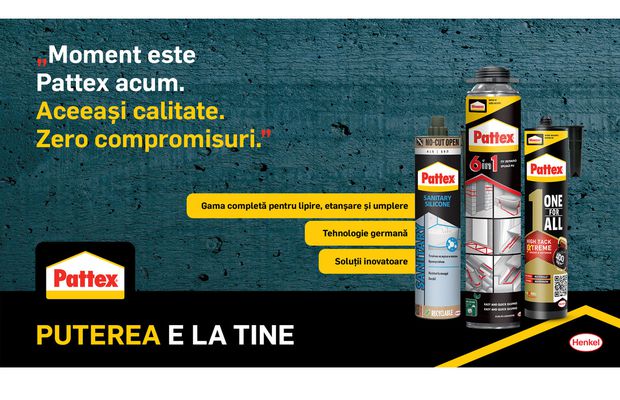 Henkel marchează tranziția de la brandul Moment la Pattex și lansează o nouă generație de cartușe sustenabile în România