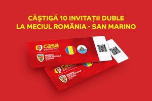 Participă la concurs pentru șansa de a câștiga una dintre cele 10 invitații duble la meciul România - San Marino!