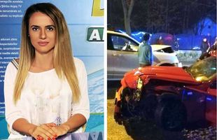 FOTO Alexandra, fiica lui Cornel Penescu, implicată într-un accident rutier violent în Pitești