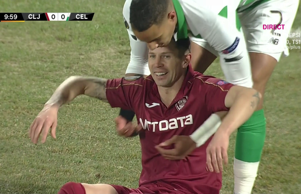 CFR CLUJ - CELTIC 2-0 // FOTO Ciprian Deac a cerut penalty în minutul 10! Decizia luată de turcul Halis Özkahya