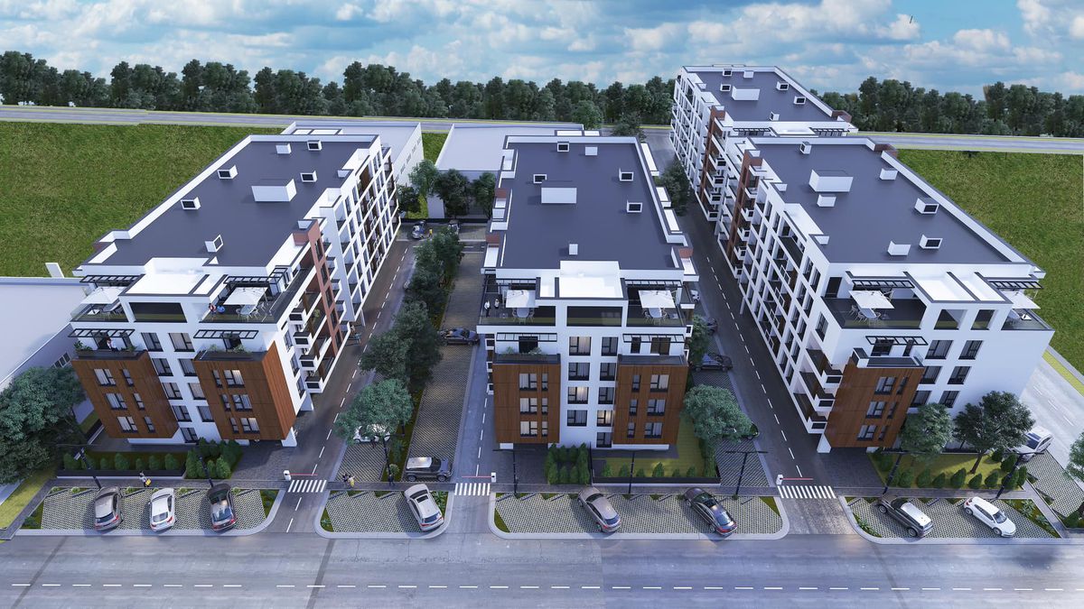 Complexul lui Gigi Becali din Pipera // FOTO: Facebook MTM Pipera Residence