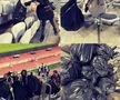 Fanii lui „U” au strâns gunoaiele din stadion / Sursă foto: Facebook@ U Cluj Fans