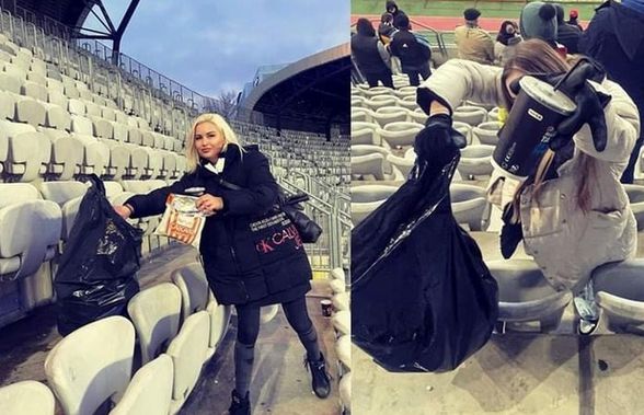 „Japonezii” de la Cluj » Imaginile week-end-ului în Liga 1, fanii au strâns gunoaiele din stadion: „Era de așteptat să se întâmple asta în Ardeal”