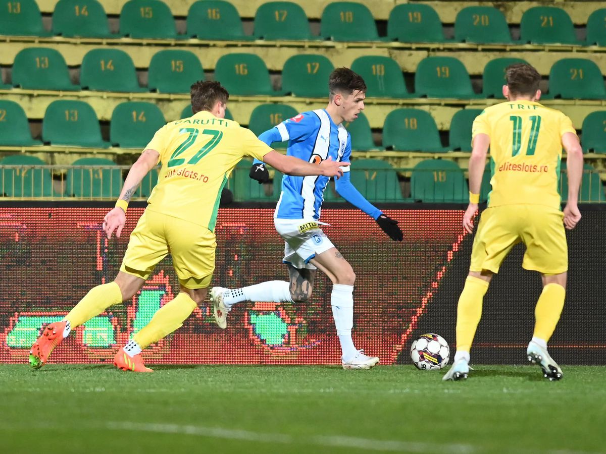 Trei puncte fără glorie! Universitatea Craiova câștigă la limită cu Mioveni, la primul meci după plecarea lui Rădoi