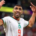 Abderrazak Hamdallah, în meciul cu Belgia din faza grupelor / Sursă foto: Guliver/Getty Images