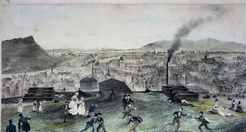 Meci de fotbal în Edinburgh, 1841