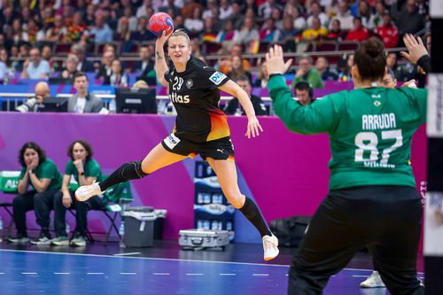 Antje Doll, jucătoare din naționala Germaniei, la Campionatul Mondial de handbal feminin / Imago Images