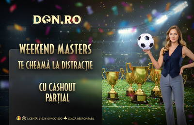 Weekend Masters - Turneul de 10.000 RON unde cashoutul parțial poate face diferența