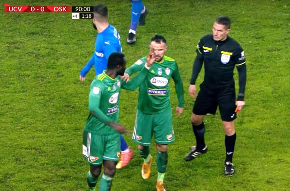 Cartonaș roșu Boubacar Fofana în Craiova - Sepsi