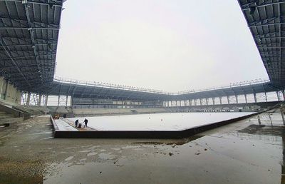 VIDEO + FOTO Se lucrează intens la arena de 20 de milioane de euro construită Guvernul maghiar în România! Când va fi gata + o echipă din Champions League la inaugurare