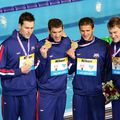 Klete Keller, Michael Phelps, Ryan Lochte și Peter Vanderkaay FOTO IMAGO
