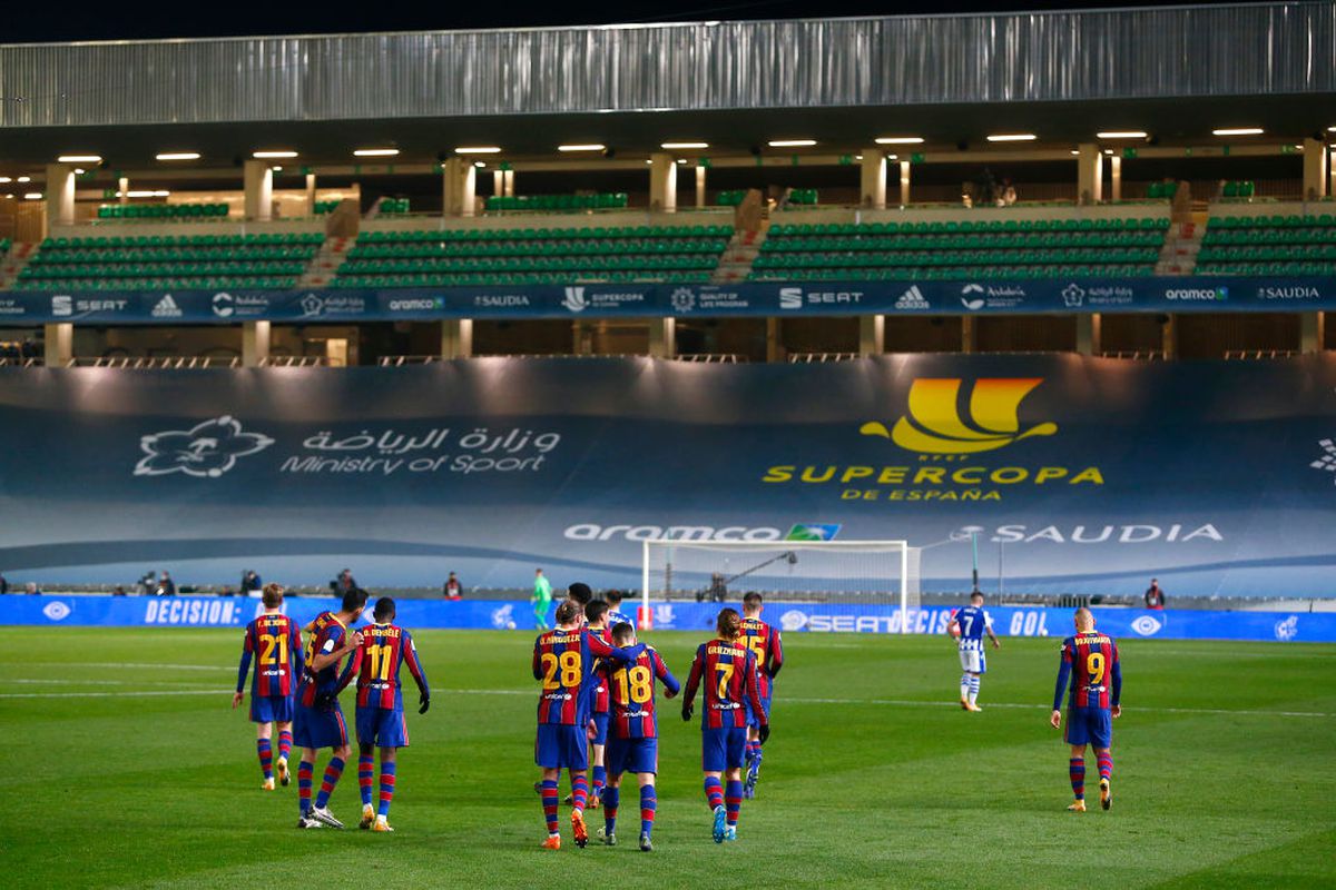 FOTO REAL SOCIEDAD - BARCELONA SUPERCUPA SPANIEI 13.01.2021