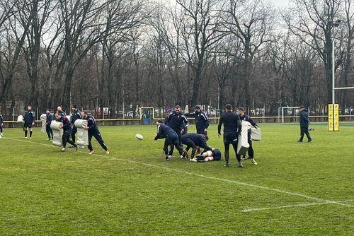 Naționala de rugby a României s-a reunit azi, la Arcul de Triumf, fiind prima acțiune a „Stejarilor” din 2023.