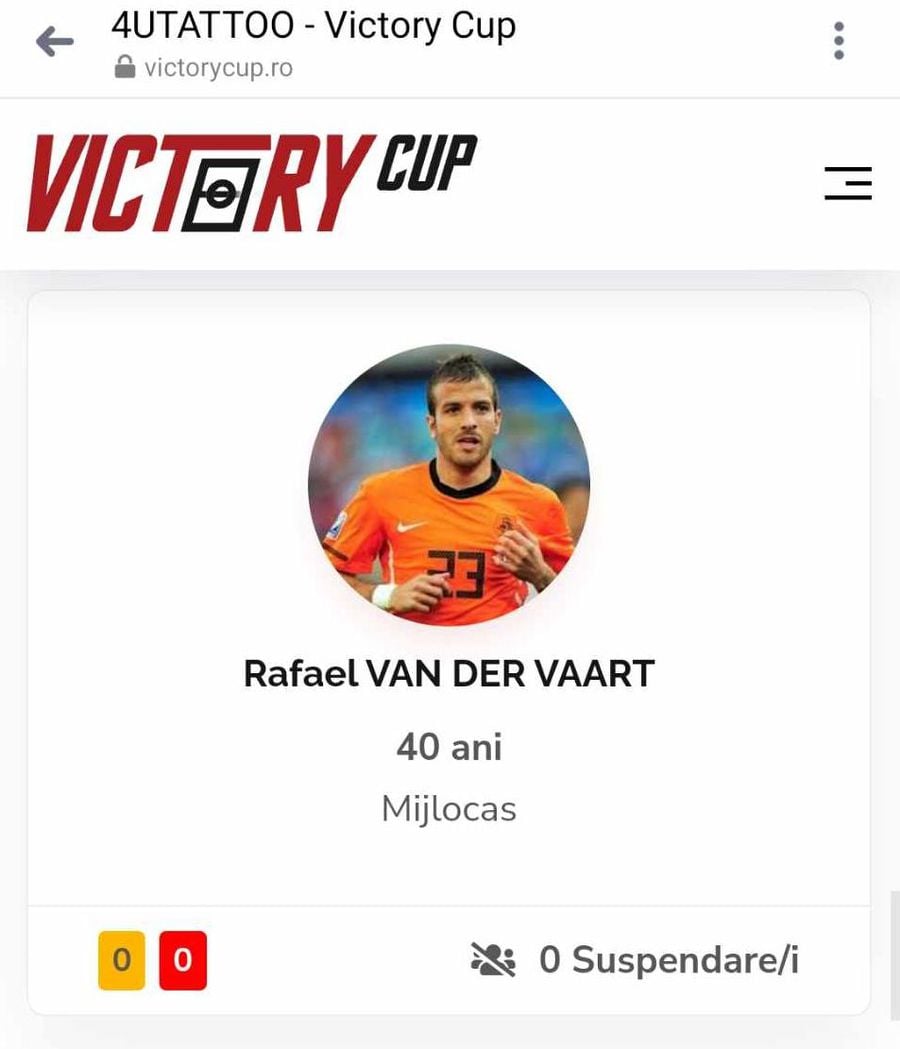 Rafael van der Vaart revine pe teren! » Cu ce echipă din România s-a înțeles fostul mare jucător de la Real Madrid