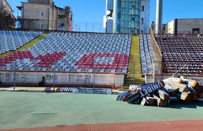 FZR în ADN » Reporterii GSP au intrat pe stadionul lui Dinamo, unde rapidiștii își fac de cap. „Ca la noi la nimeni”