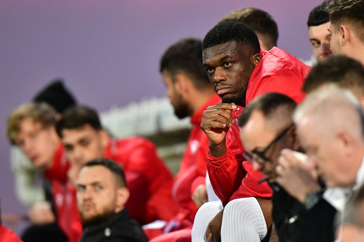 Homawoo, în tribune la Dinamo - Novi Pazar / FOTO: Cristi Preda (GSP.ro)