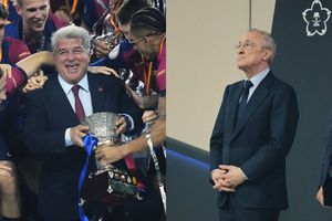 Cele mai tari imagini după El Clasico » Fotbalistul de la Barcelona care l-a făcut să râdă pe Florentino Perez + Discuție pe gazon cu Ancelotti