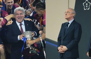 Cele mai tari imagini după El Clasico » Fotbalistul de la Barcelona care l-a făcut să râdă pe Florentino Perez + Discuție pe gazon cu Ancelotti