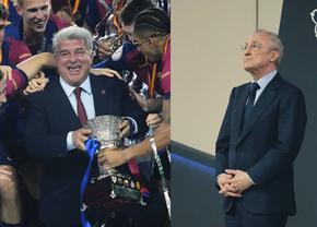 Cele mai tari imagini după El Clasico » Fotbalistul de la Barcelona care l-a făcut să râdă pe Florentino Perez + Discuție pe gazon cu Ancelotti