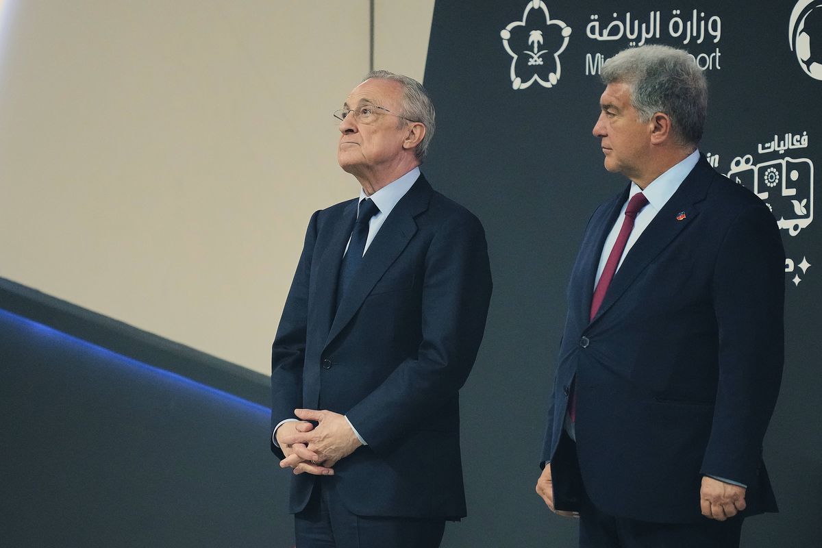 Cele mai tari imagini după El Clasico » Fotbalistul de la Barcelona care l-a făcut să râdă pe Florentino Perez + Discuție pe gazon cu Ancelotti