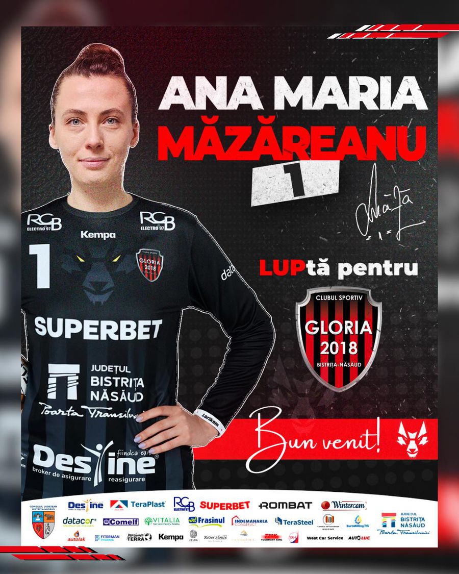 Continuă proiectul! Gloria Bistrița a mai transferat o româncă la echipa de handbal feminin: „Bine ai revenit!”
