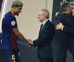 Cele mai tari imagini după El Clasico » Fotbalistul de la Barcelona care l-a făcut să râdă pe Florentino Perez + Discuție pe gazon cu Ancelotti