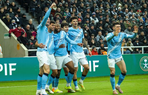 Manchester City e cu un pas pe Wembley » Victorie cu Newcastle în semifinala Cupei Ligii