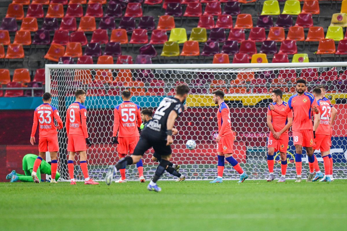 Chivulete a anulat două goluri, pe final, în FCSB - Chindia » Ce s-a văzut pe reluările TV