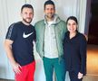 Andrei Panait și sora lui, alături de Novak Djokovic / Sursă foto: Instagram