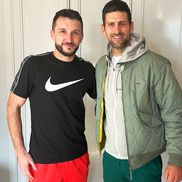 Andrei Panait, alături de Novak Djokovic / Sursă foto: Instagram