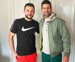 Andrei Panait, alături de Novak Djokovic / Sursă foto: Instagram