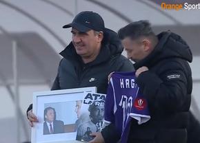 „Atac la Rege” » Explicațiile din spatele cadoului inedit primit de Gică Hagi la meciul cu FC Argeș: „I-am găsit un dublu sens”