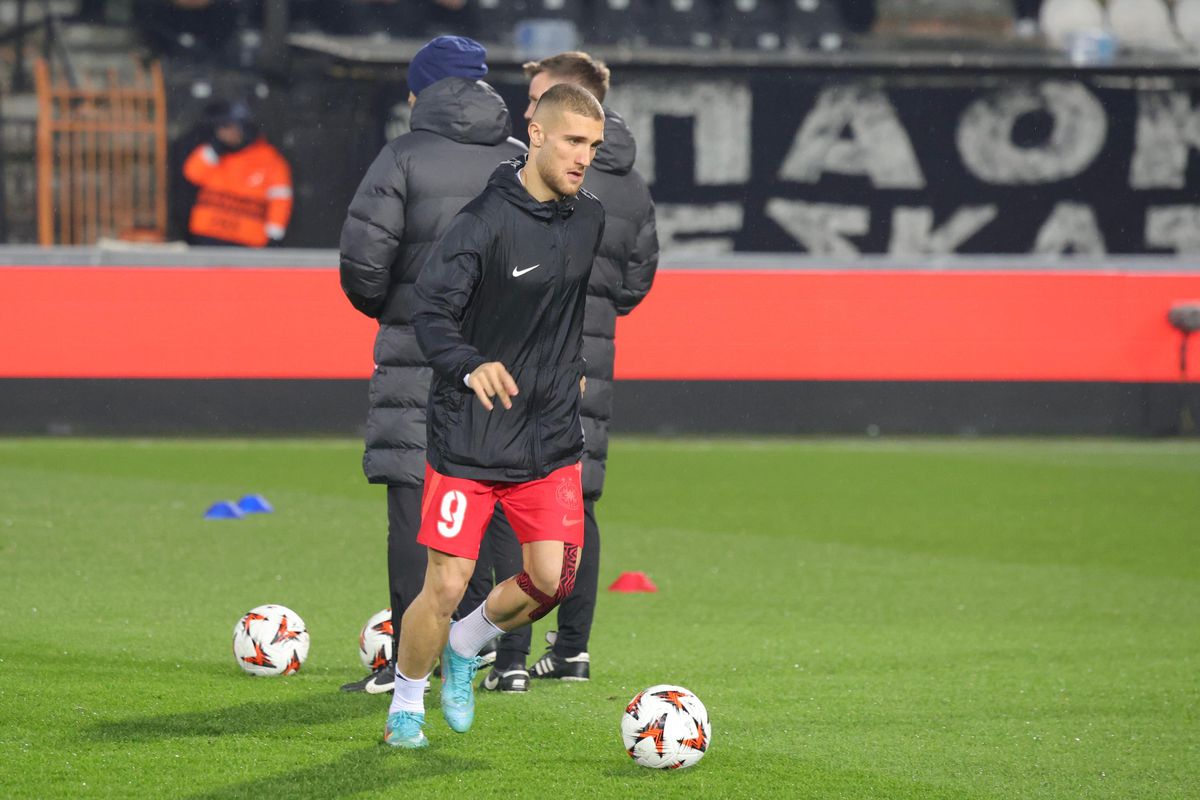 PAOK - FCSB » Imagini de la încălzire