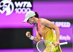 Iga Swiatek e în semifinale la Doha, unde întâlnește o jucătoare pe care nu a învins-o până acum » Poloneza a explicat de ce nu sparge rachete