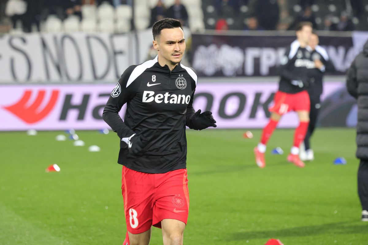 PAOK - FCSB » Imagini de la încălzire