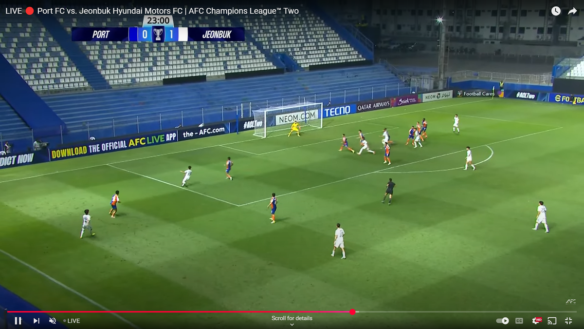 Andrea Compagno a marcat la debutul pentru Jeonbuk