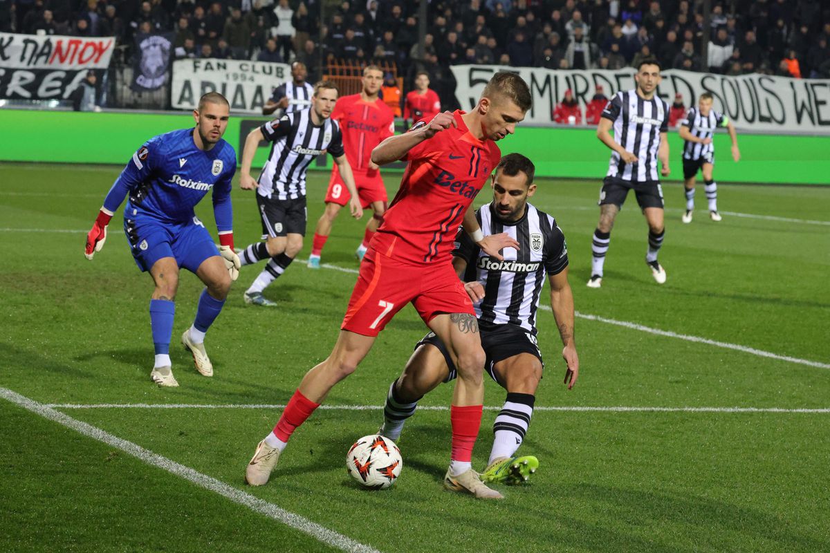 FCSB, remontada și victorie ISTORICĂ pe „Toumba” » În zece, PAOK-ul lui Răzvan Lucescu nu a avut replică contra roș-albaștrilor