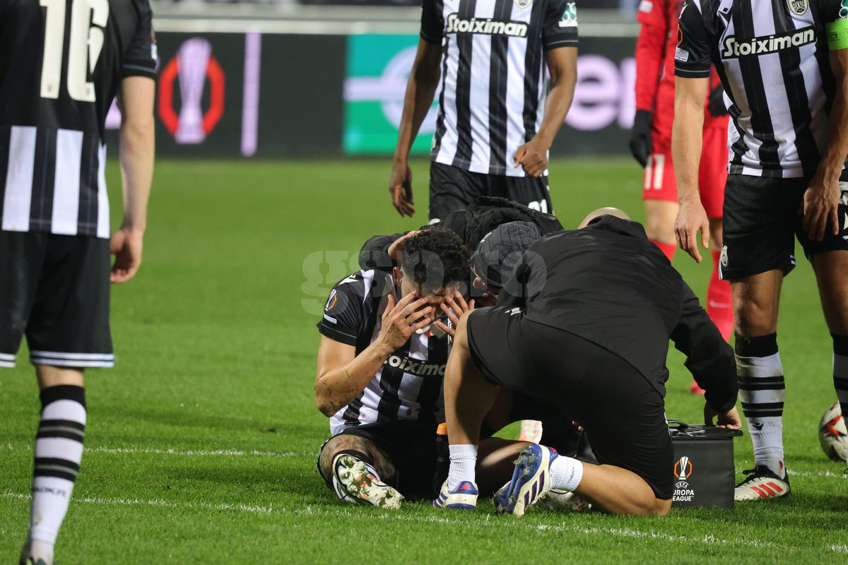 Accidentare HORROR în PAOK - FCSB » Jucătorul nu a mai putut continua partida