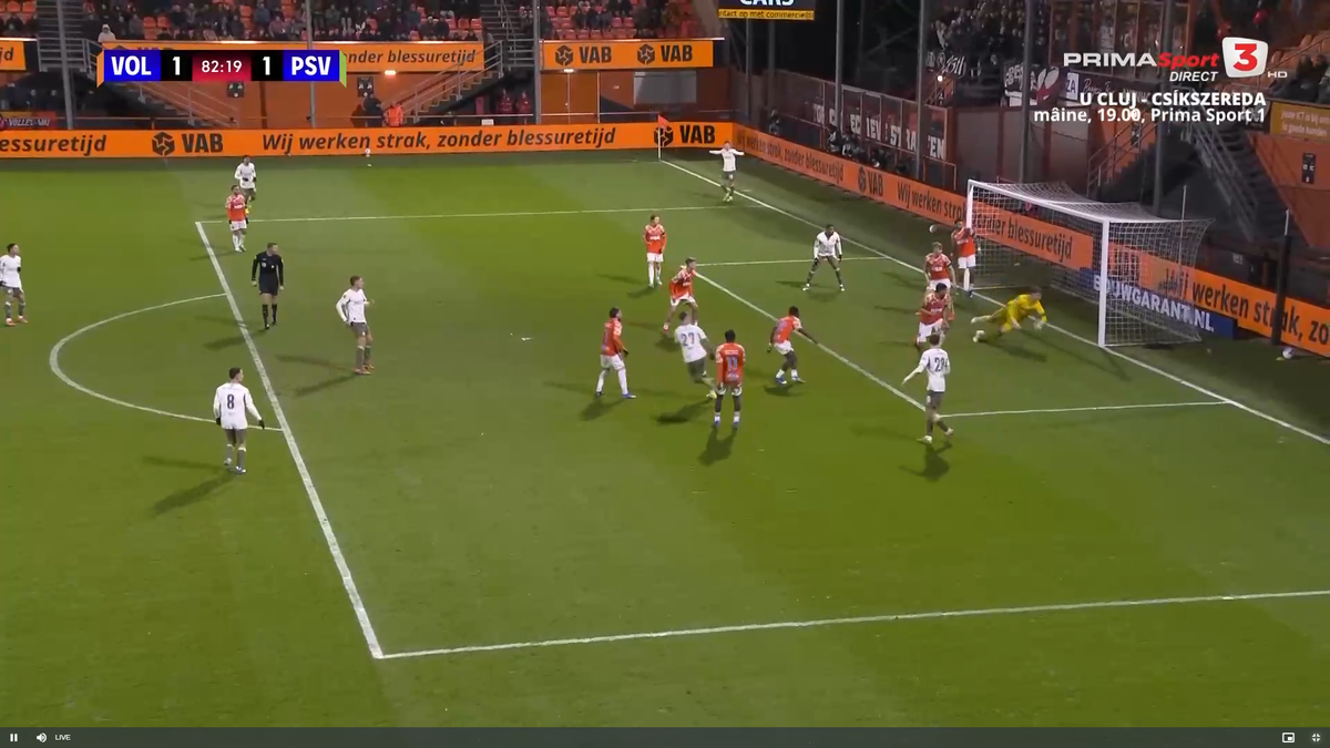 Rezerva Dennis Man, încă un gol pentru PSV, în ȘOCUL de la Volendam