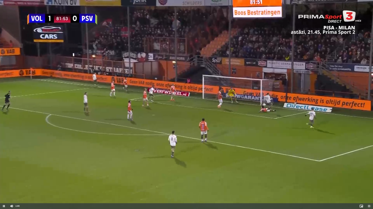 Rezerva Dennis Man, încă un gol pentru PSV, în ȘOCUL de la Volendam