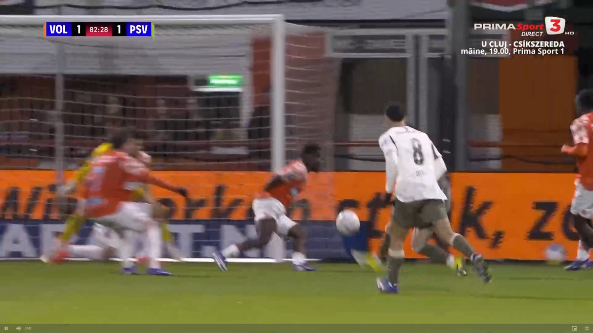 Rezerva Dennis Man, încă un gol pentru PSV, în ȘOCUL de la Volendam