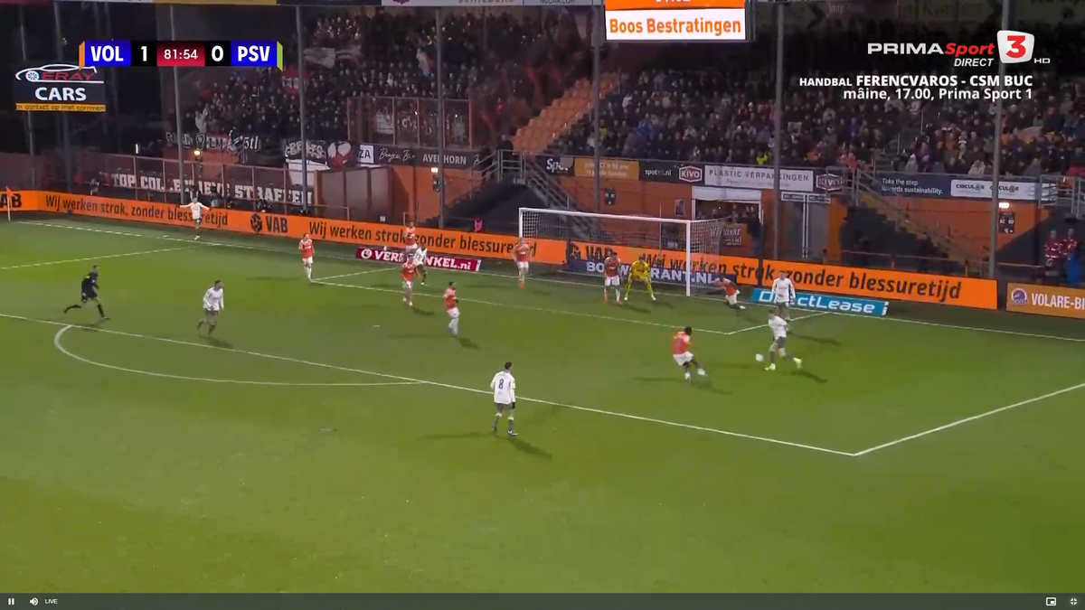 Dennis Man, gol în FC Volendam - PSV