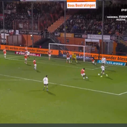 Dennis Man, gol în FC Volendam - PSV // FOTO: captură Prima Sport