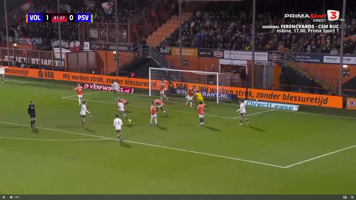Rezerva Dennis Man, încă un gol pentru PSV, în ȘOCUL de la Volendam