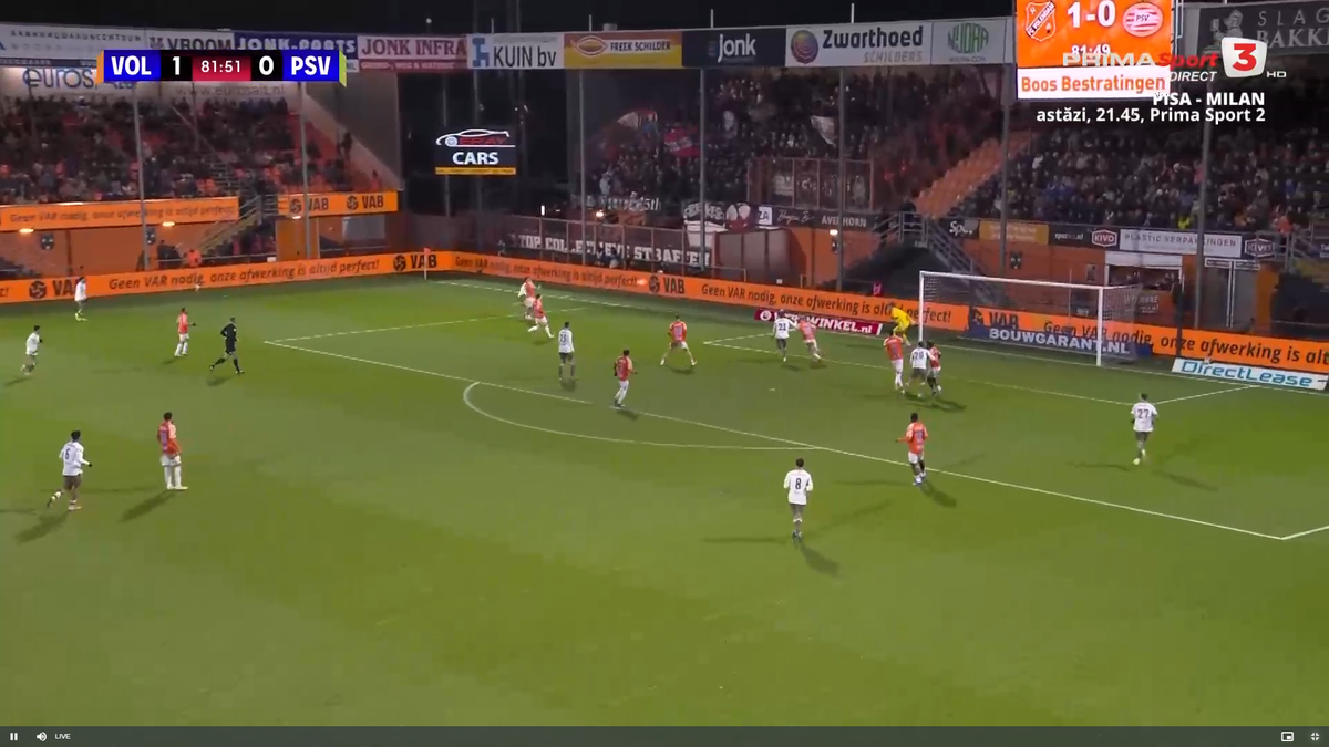 Rezerva Dennis Man, încă un gol pentru PSV, în ȘOCUL de la Volendam