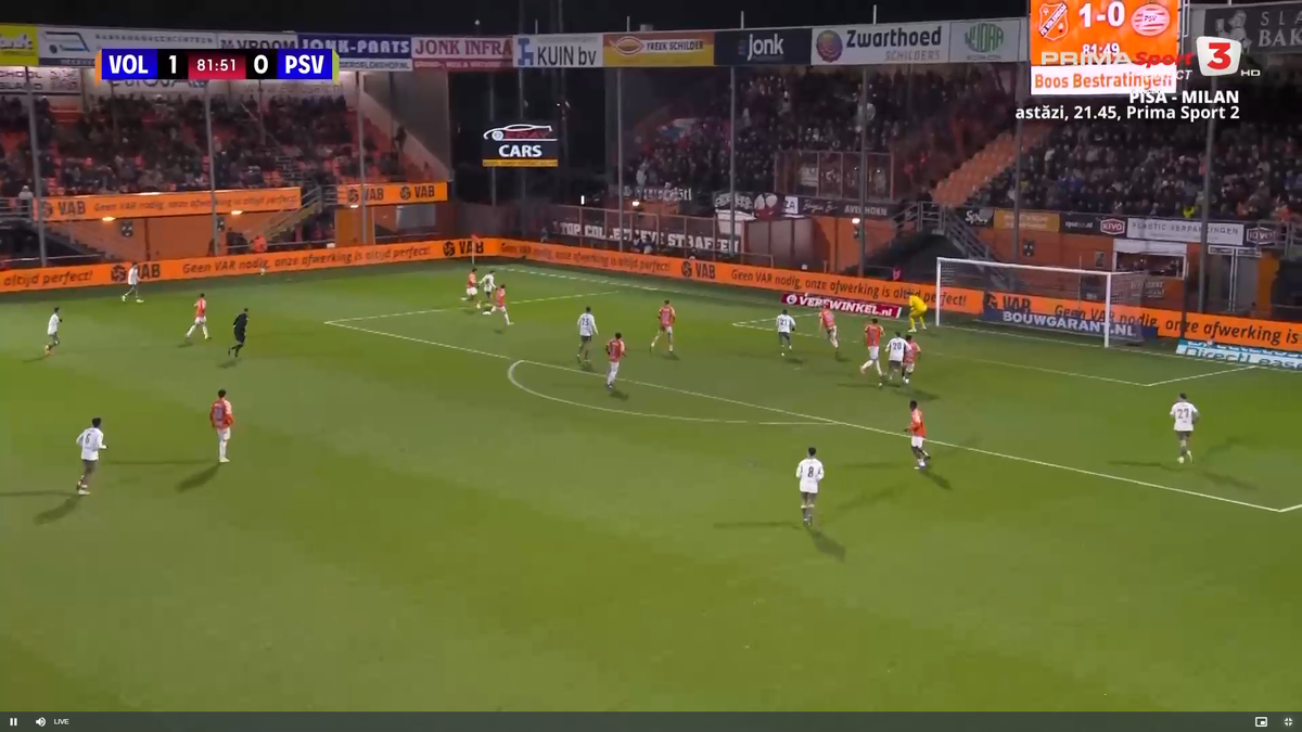 Rezerva Dennis Man, încă un gol pentru PSV, în ȘOCUL de la Volendam